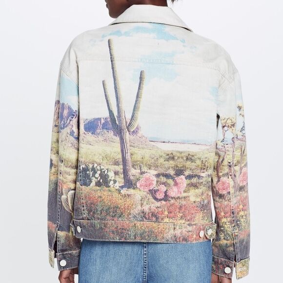 Mother Denim Jacket Anthropologie Revenge on Superstition Mountain Coat SZ L - Picture 5 of 5